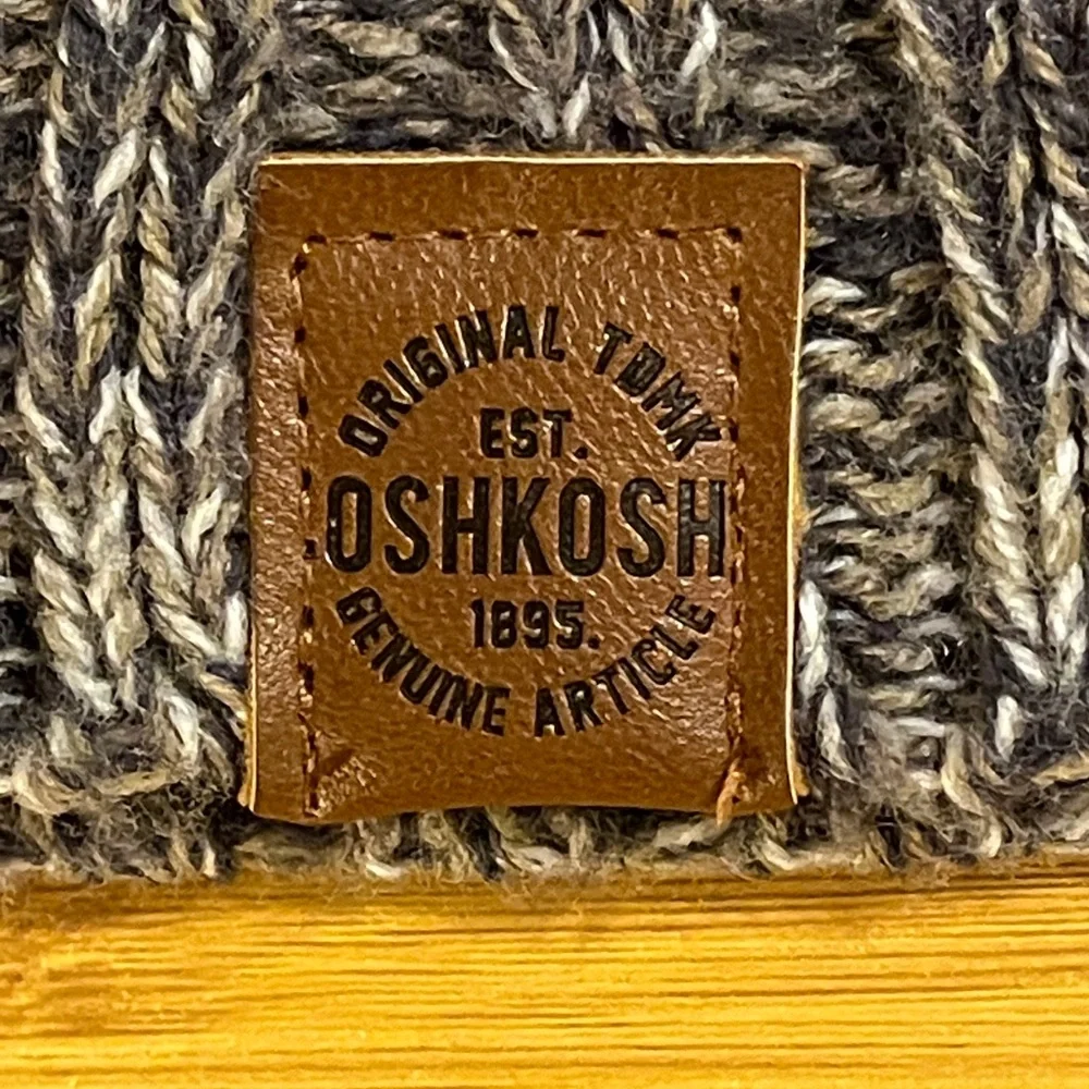 OshKosh B'gosh Kids Gray and Blue Knit Beanie